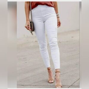 SPANX Distressed Denim Leggings Raw Hem Size XS NWT